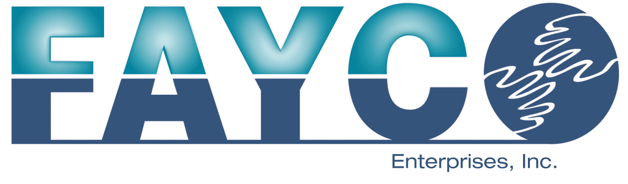 FAYCO Agency name in blue and teal text